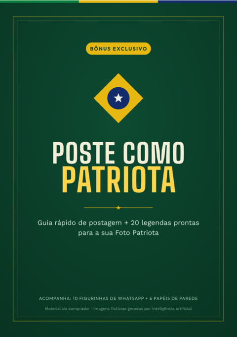 Capa: Guia "Poste como Patriota"